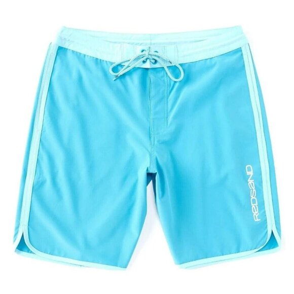 NEW Size 30 Mens Redsand BoardShorts 9" Inseam Swim Shorts CaribbeanBlue MSRP$64 - Picture 1 of 5